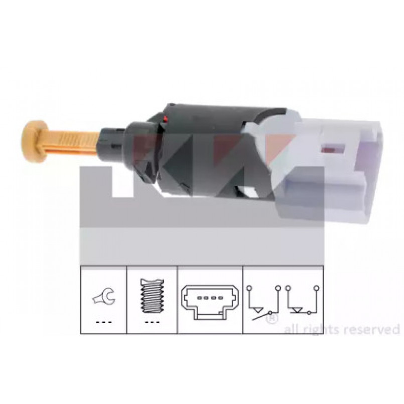 510 197 KW Датчик педалі гальм/зчеплення (аналог EPS 1.810.197/Facet 7.1197 ) — фото товара