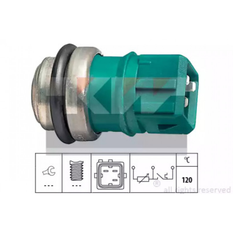 530 550 KW Датчик температури охолодж. рідини/масла/топлива (аналог EPS 1.830.550/Facet 7.3550 ) — фото товара