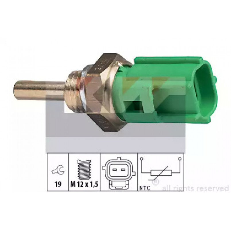 530 177 KW Датчик температури охолодж. рідини/масла/топлива (аналог EPS 1.830.177/Facet 7.3177 ) — фото товара