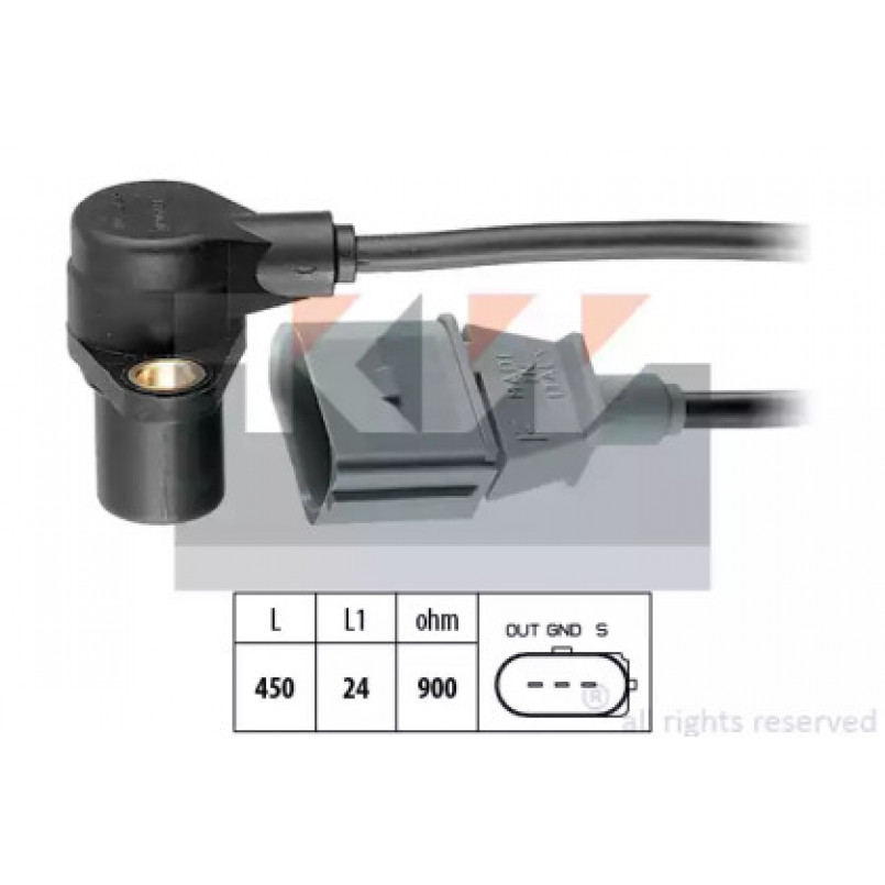 453 205 KW Датчик  р/вала,  к/вала (аналог EPS 1.953.205/Facet 9.0205 ) — фото товара