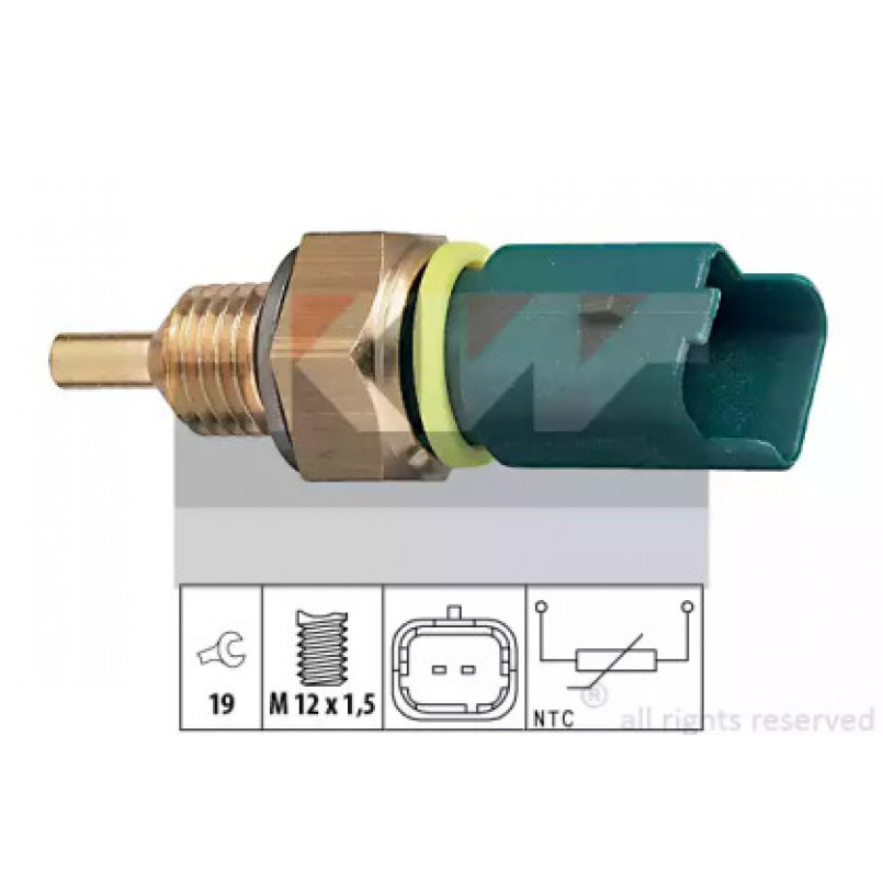 530 276 KW Датчик температури охолодж. рідини/масла/топлива (аналог EPS 1.830.276/Facet 7.3276 ) — фото товара