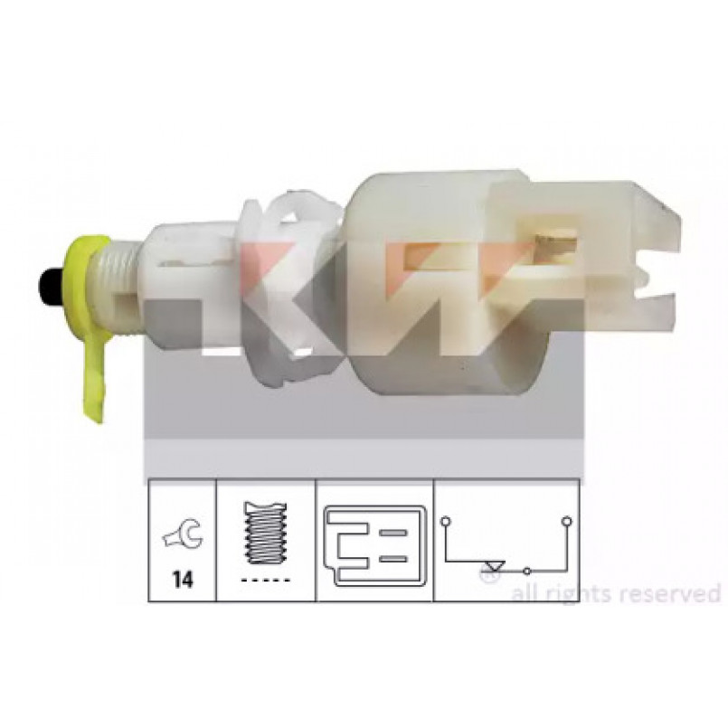 510 108 KW Датчик педалі гальм/зчеплення (аналог EPS 1.810.108/Facet 7.1108 ) — фото товара