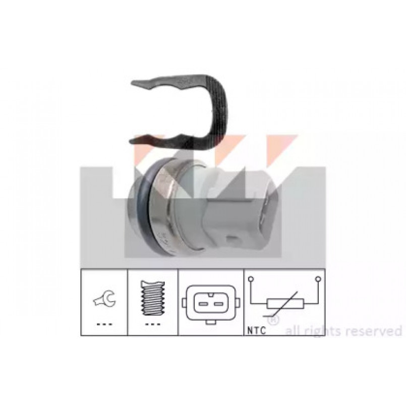 530 254 KW Датчик температури охолодж. рідини/масла/топлива (аналог EPS 1.830.254/Facet 7.3254 ) — фото товара