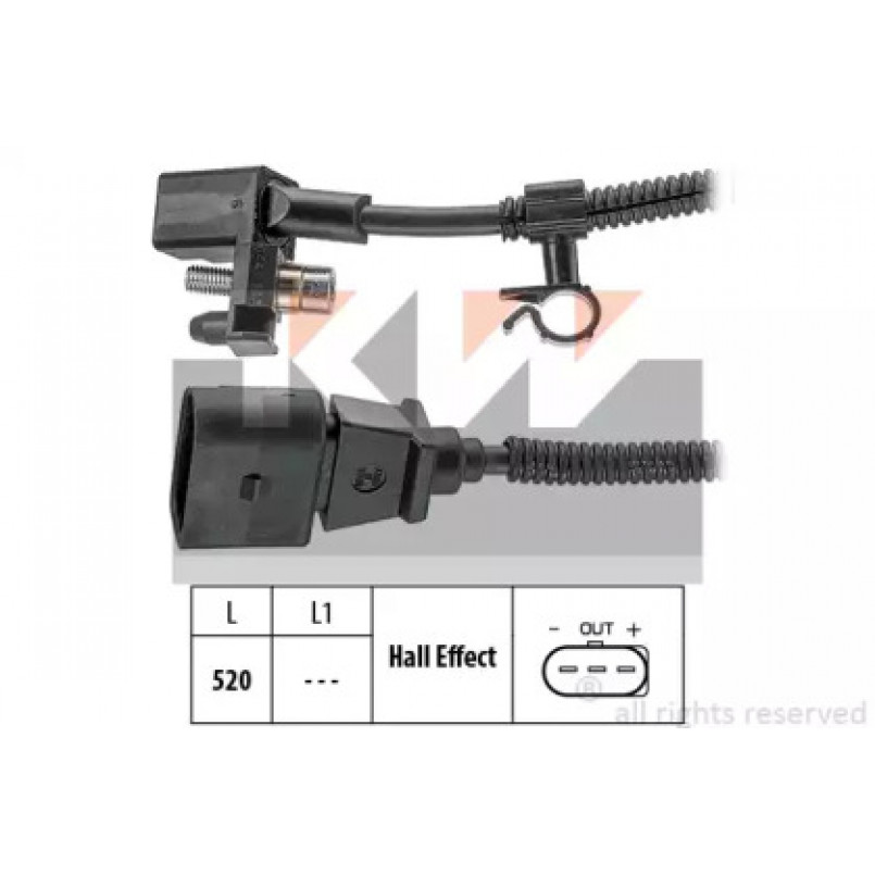453 445 KW Датчик  р/вала,  к/вала (аналог EPS 1.953.445/Facet 9.0445 ) — фото товара