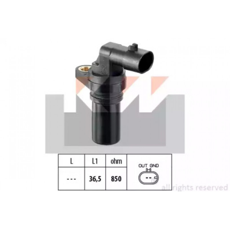 453 407 KW Датчик  р/вала,  к/вала (аналог EPS 1.953.407/Facet 9.0407 ) — фото товара