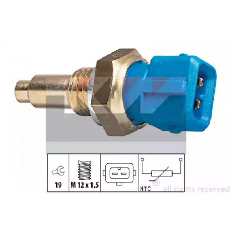 530 143 KW Датчик температури охолодж. рідини/масла/топлива (аналог EPS 1.830.143/Facet 7.3143 ) — фото товара