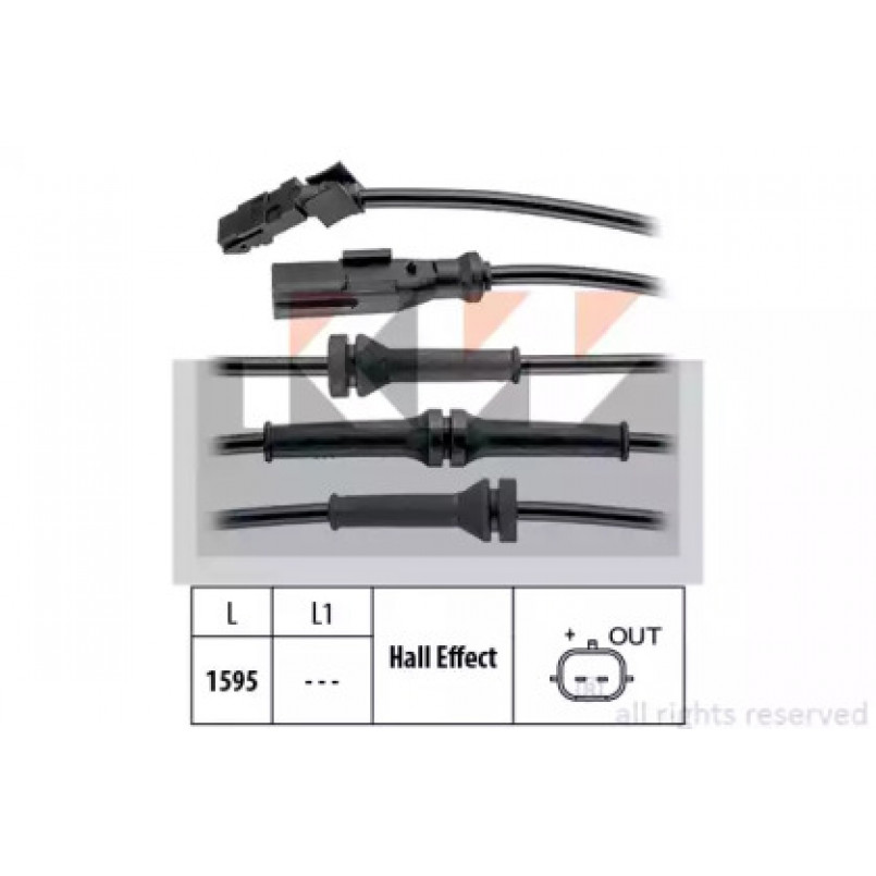 460 145 KW Датчик ABS (аналог EPS 1.960.145/Facet 21.0145 ) — фото товара