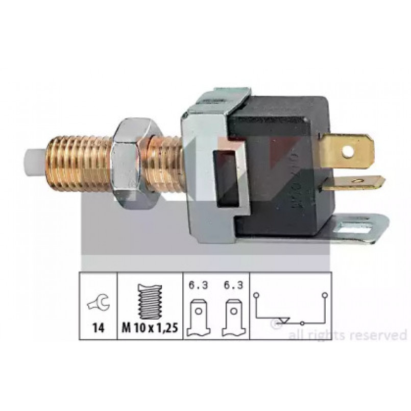 510 017 KW Датчик педалі гальм/зчеплення (аналог EPS 1.810.017/Facet 7.1017 ) — фото товара