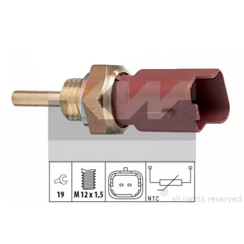 530 326 KW Датчик температури охолодж. рідини/масла/топлива (аналог EPS 1.830.326/Facet 7.3326 ) — фото товара