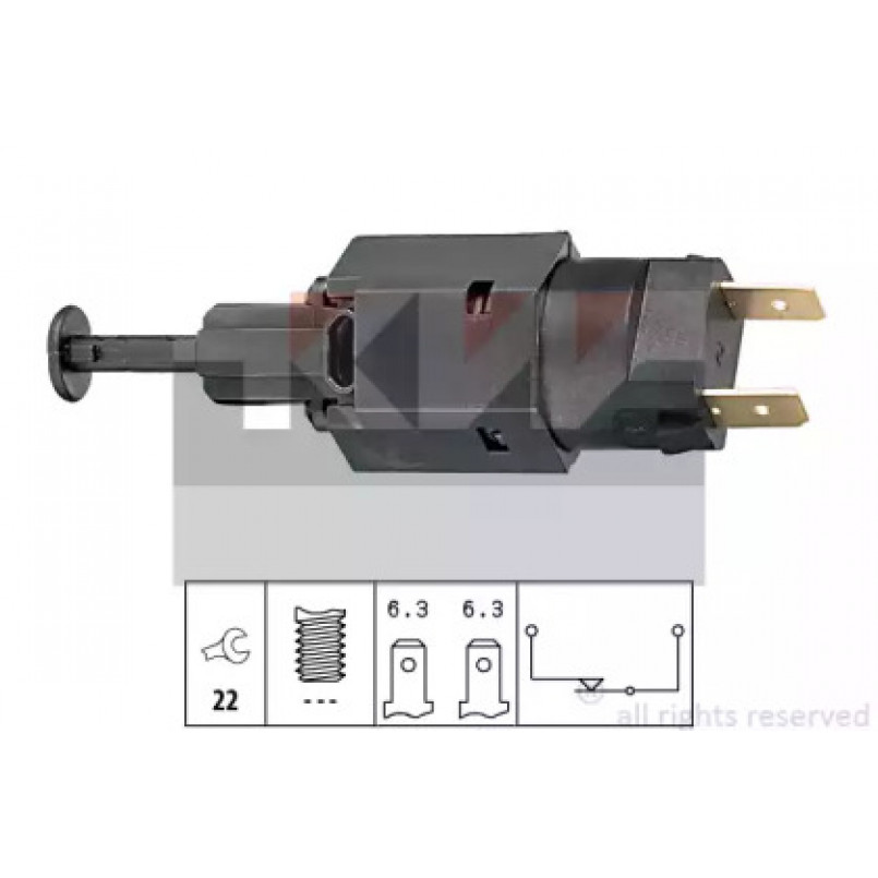 510 050 KW Датчик педалі гальм/зчеплення (аналог EPS 1.810.050/Facet 7.1050 ) — фото товара