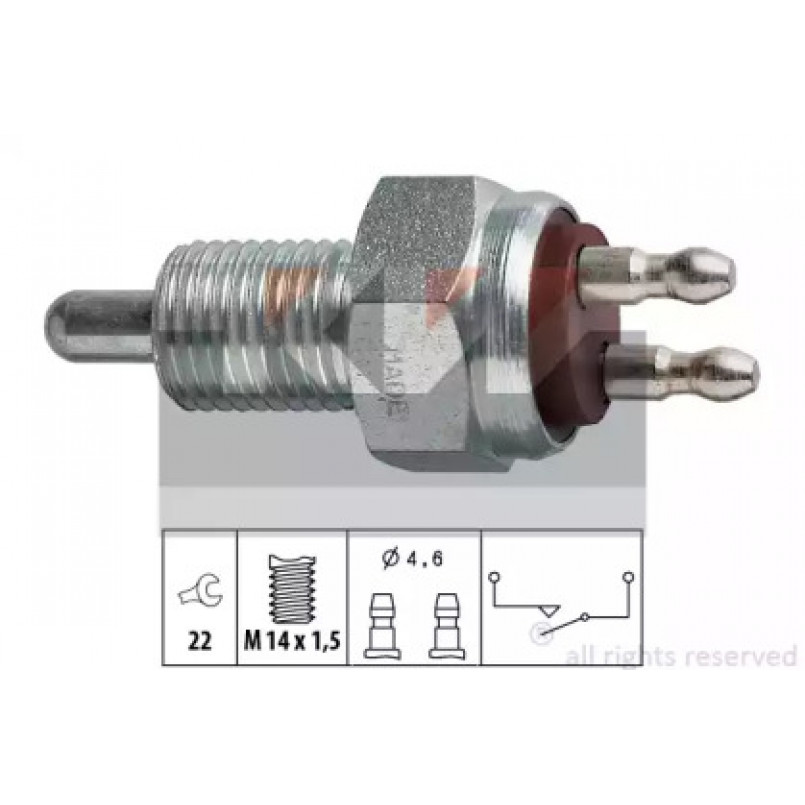 560 007 KW Датчик заднього ходу (аналог EPS 1.860.007/Facet 7.6007 ) — фото товара