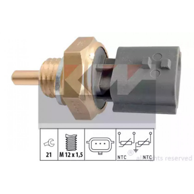 530 365 KW Датчик температури охолодж. рідини/масла/топлива (аналог EPS 1.830.365/Facet 7.3365 ) — фото товара