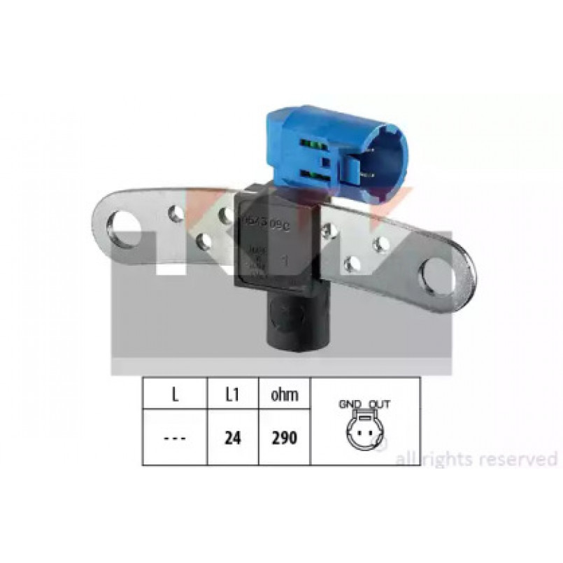 453 543 KW Датчик  р/вала,  к/вала (аналог EPS 1.953.543/Facet 9.0543 ) — фото товара