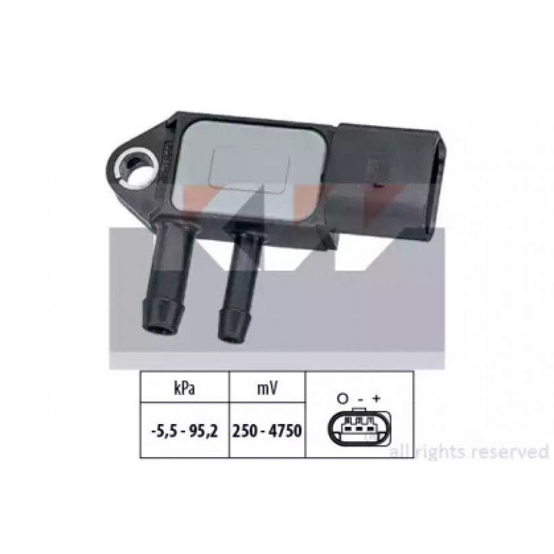 493 263 KW Датчик тиску вихлопних газів (аналог EPS 1.993.263/Facet 10.3263 ) — фото товара