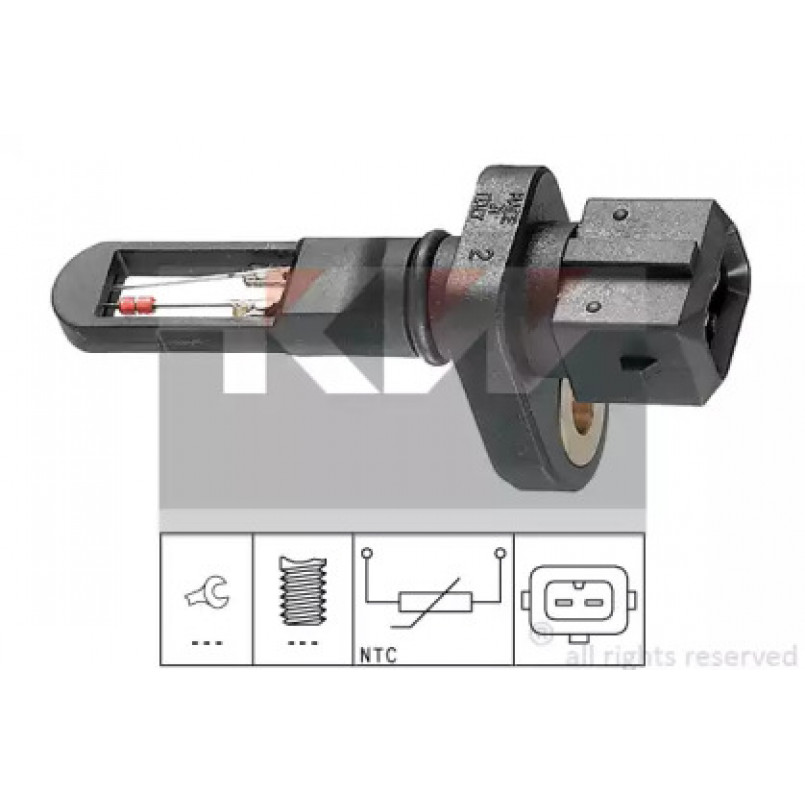 494 001 KW Датчик температури повітря (аналог EPS 1.994.001/Facet 10.4001 ) — фото товара