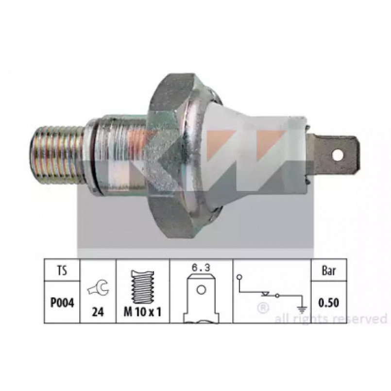 500 119 KW Датчик тиску масла (аналог EPS 1.800.119/Facet 7.0119 ) — фото товара