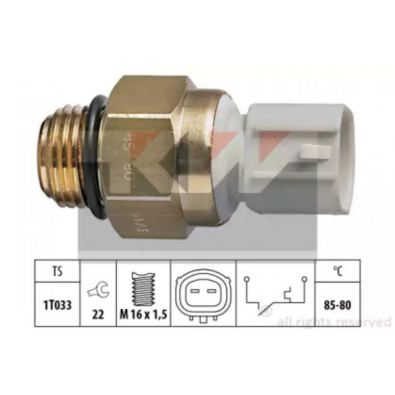 550 173 KW Датчик включення вентилятора (аналог EPS 1.850.173/Facet 7.5173 ) — фото товара