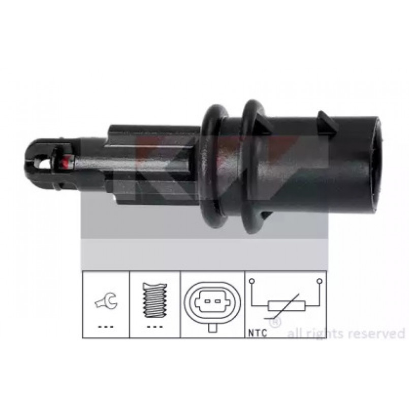 494 033 KW Датчик температури повітря (аналог EPS 1.994.033/Facet 10.4033 ) — фото товара