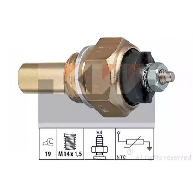 530 112 KW Датчик температури охолодж. рідини/масла/топлива (аналог EPS 1.830.112/Facet 7.3112 ) — фото товара