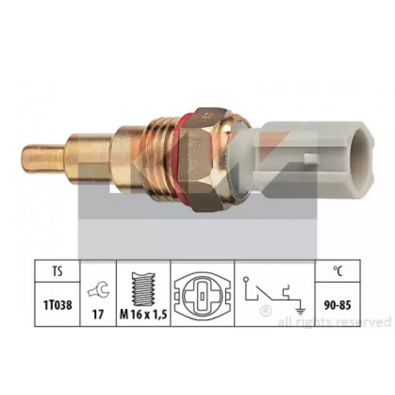 550 205 KW Датчик включення вентилятора (аналог EPS 1.850.205/Facet 7.5205 ) — фото товара