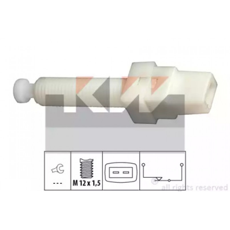 510 015 KW Датчик педалі гальм/зчеплення (аналог EPS 1.810.015/Facet 7.1015 ) — фото товара