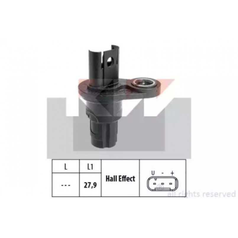 453 523 KW Датчик  р/вала,  к/вала (аналог EPS 1.953.523/Facet 9.0523 ) — фото товара