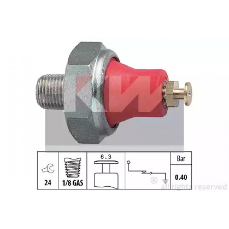 500 016 KW Датчик тиску масла (аналог EPS 1.800.016/Facet 7.0016 ) — фото товара