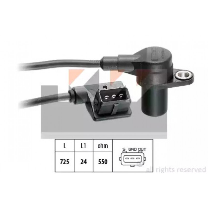 453 130 KW Датчик  р/вала,  к/вала (аналог EPS 1.953.130/Facet 9.0130 ) — фото товара