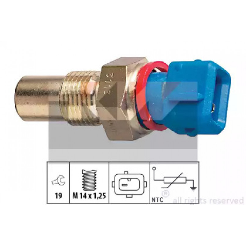 530 113 KW Датчик температури охолодж. рідини/масла/топлива (аналог EPS 1.830.113/Facet 7.3113 ) — фото товара