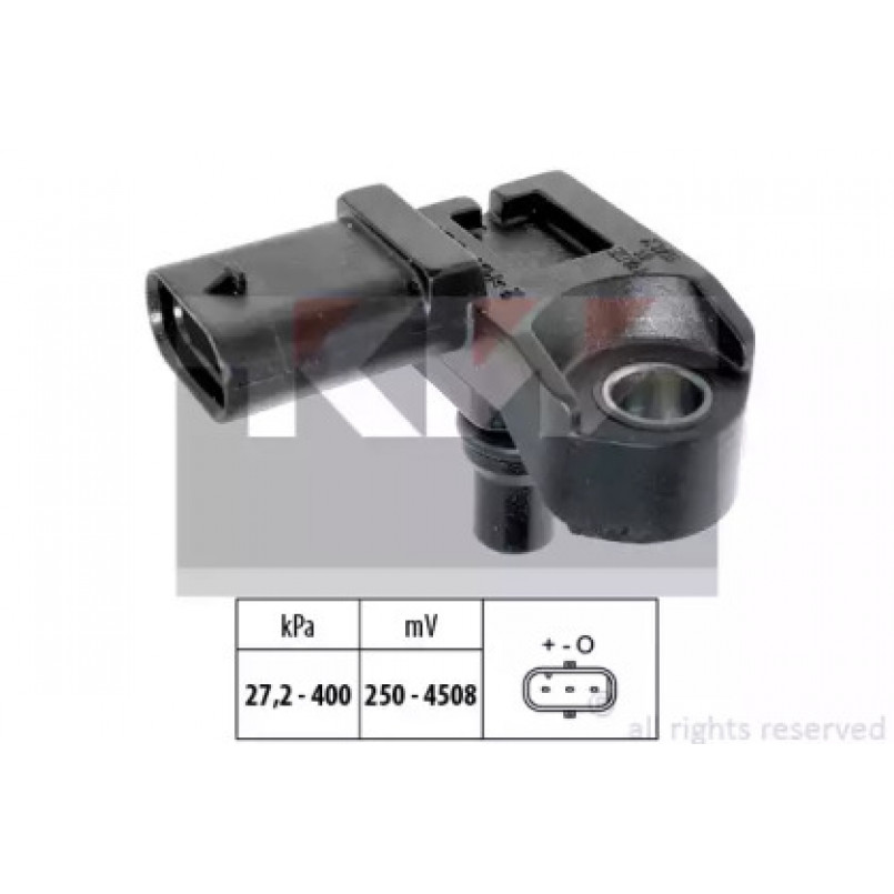 493 210 KW Датчик тиску повітря(вакуума) (аналог EPS 1.993.210/Facet 10.3210 ) — фото товара