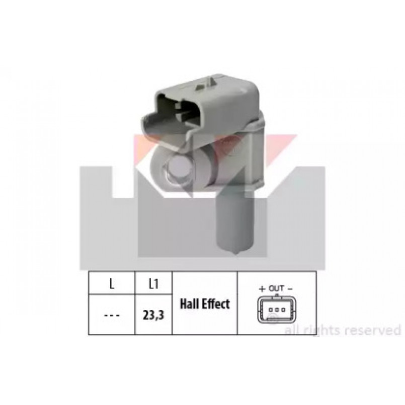453 632 KW Датчик  р/вала,  к/вала (аналог EPS 1.953.632/Facet 9.0632 ) — фото товара