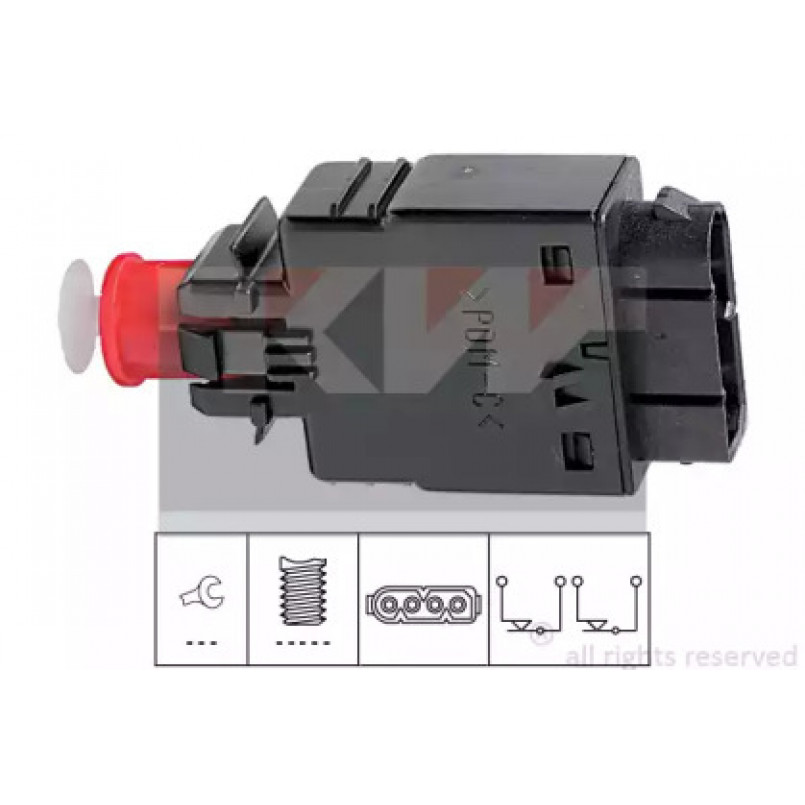 510 081 KW Датчик педалі гальм/зчеплення (аналог EPS 1.810.081/Facet 7.1081 ) — фото товара