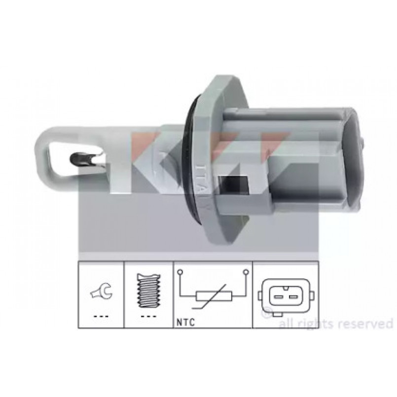 494 017 KW Датчик температури повітря (аналог EPS 1.994.017/Facet 10.4017 ) — фото товара