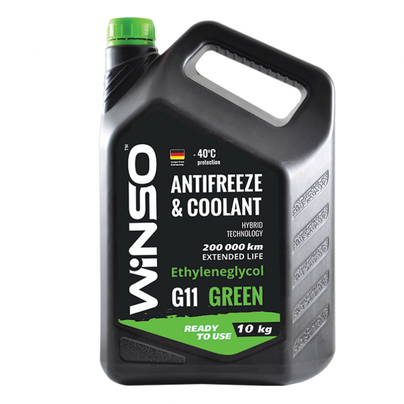 ANTIFREEZE & COOLANT WINSO GREEN G11 Антифриз 10kg (2шт/ящ) — фото товара ANTIFREEZE & COOLANT WINSO GREEN G11 Антифриз 10kg (2шт/ящ) — фото товара