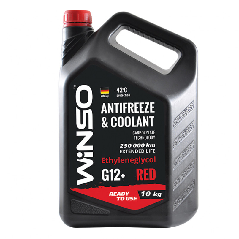 ANTIFREEZE & COOLANT WINSO RED G12+ Антифриз 10kg (2шт/ящ) — фото товара ANTIFREEZE & COOLANT WINSO RED G12+ Антифриз 10kg (2шт/ящ) — фото товара