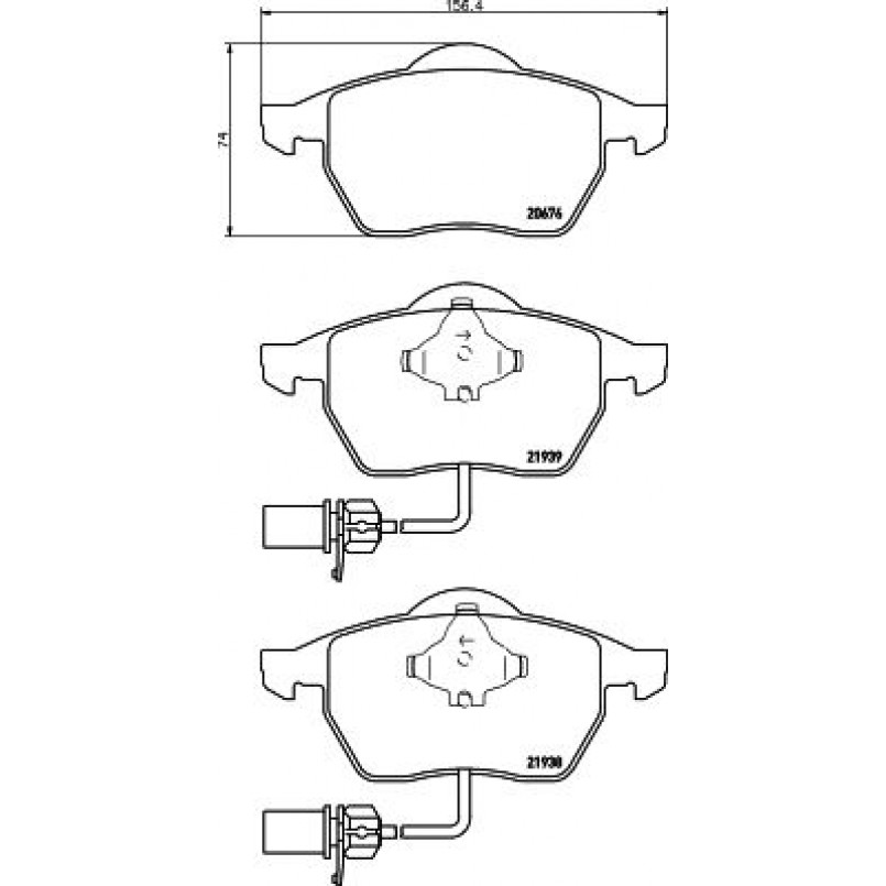 2193801 TEXTAR Гальмівні колодки до дисків — фото товара