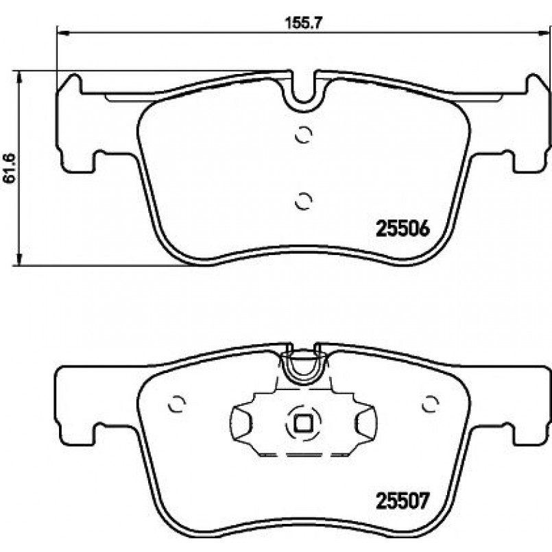 2550601 TEXTAR Гальмівні колодки до дисків — фото товара