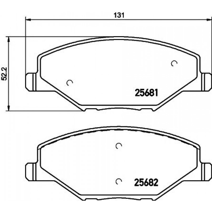 2568101 TEXTAR Гальмівні колодки до дисків — фото товара