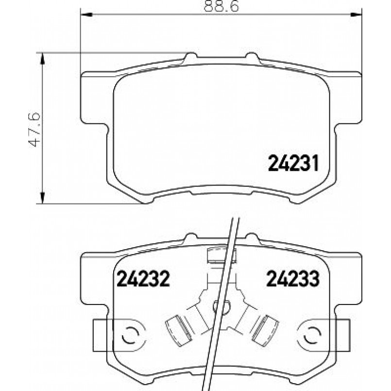 2423101 TEXTAR Гальмівні колодки до дисків — фото товара