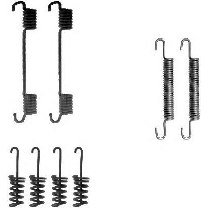 97012400 TEXTAR Комплект пружинок колодок ручного гальма — фото товара