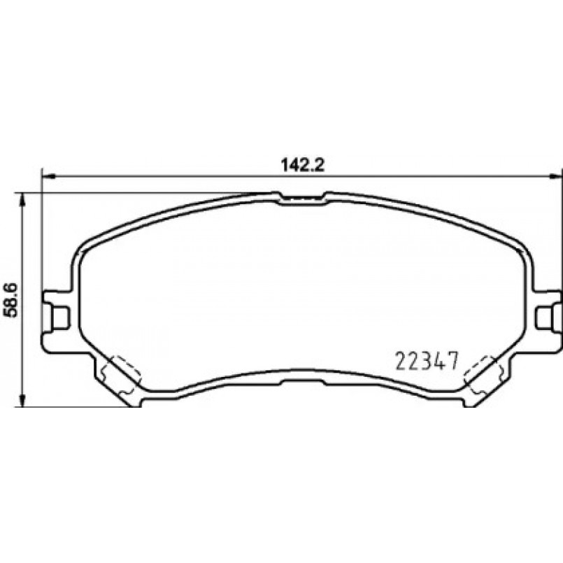 2234701 TEXTAR Гальмівні колодки до дисків — фото товара