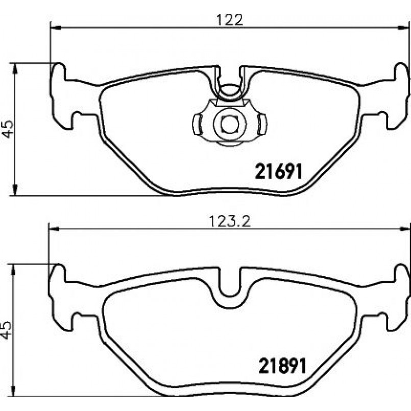 2169103 TEXTAR Гальмівні колодки до дисків — фото товара