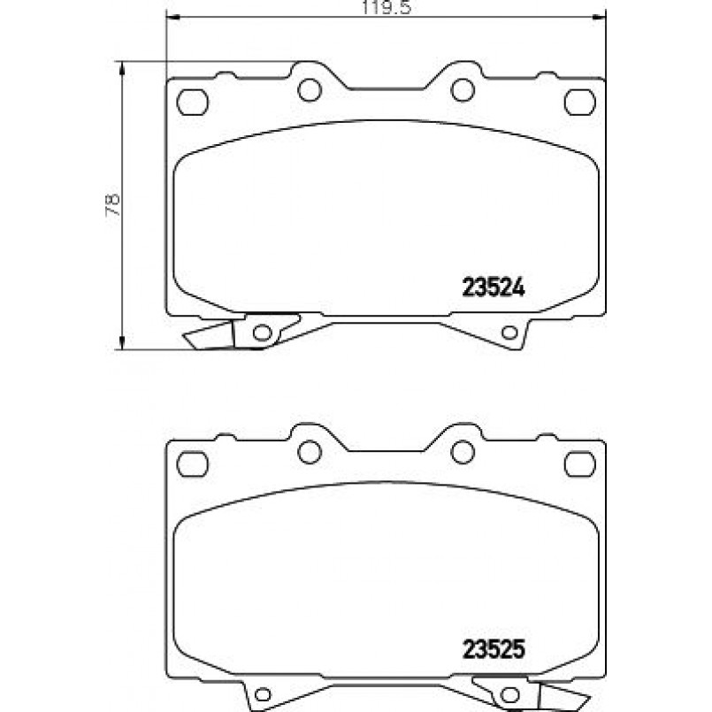 2352402 TEXTAR Гальмівні колодки до дисків — фото товара