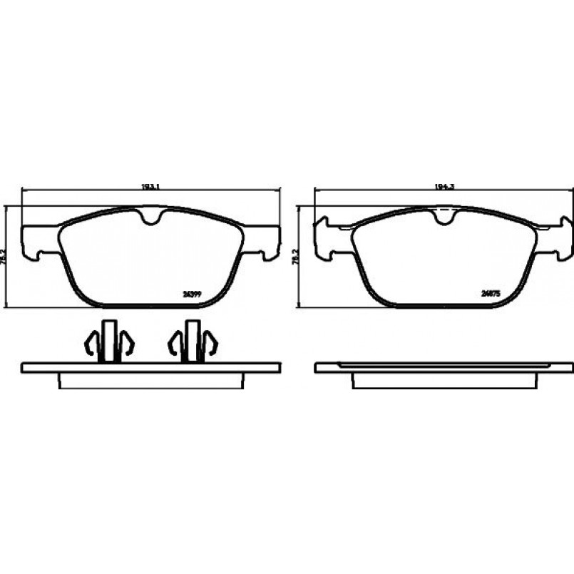 2439901 TEXTAR Гальмівні колодки до дисків — фото товара