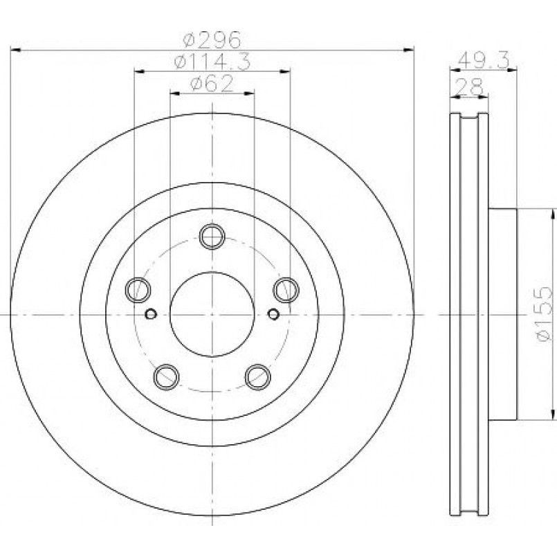 92168803 TEXTAR Диск гальмівний — фото товара