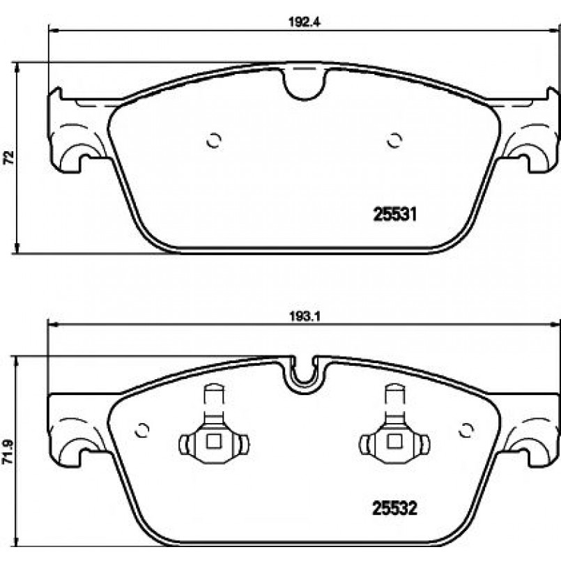 2553101 TEXTAR Гальмівні колодки до дисків — фото товара
