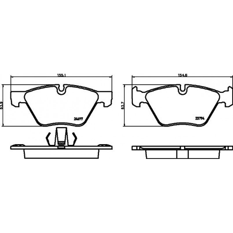 2469701 TEXTAR Гальмівні колодки до дисків — фото товара