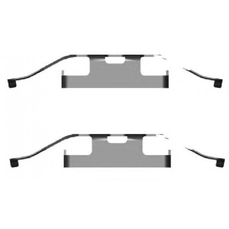 82077100 TEXTAR Комплект для монтажу дискових гальмівних колодок — фото товара