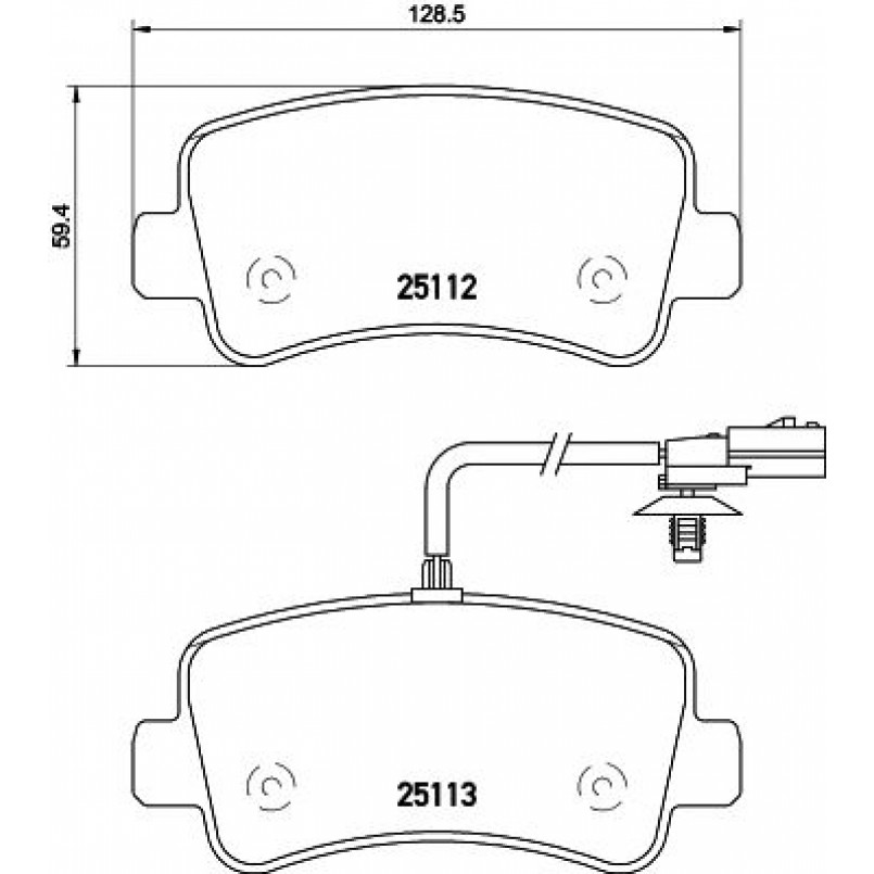 2511201 TEXTAR Гальмівні колодки до дисків — фото товара