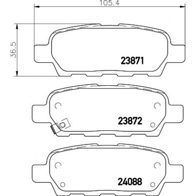 2387101 TEXTAR Гальмівні колодки до дисків — фото товара